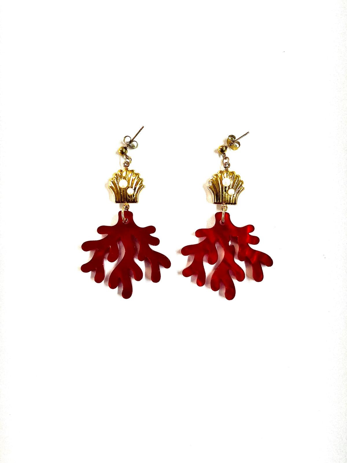 Pendientes coral mix meta
