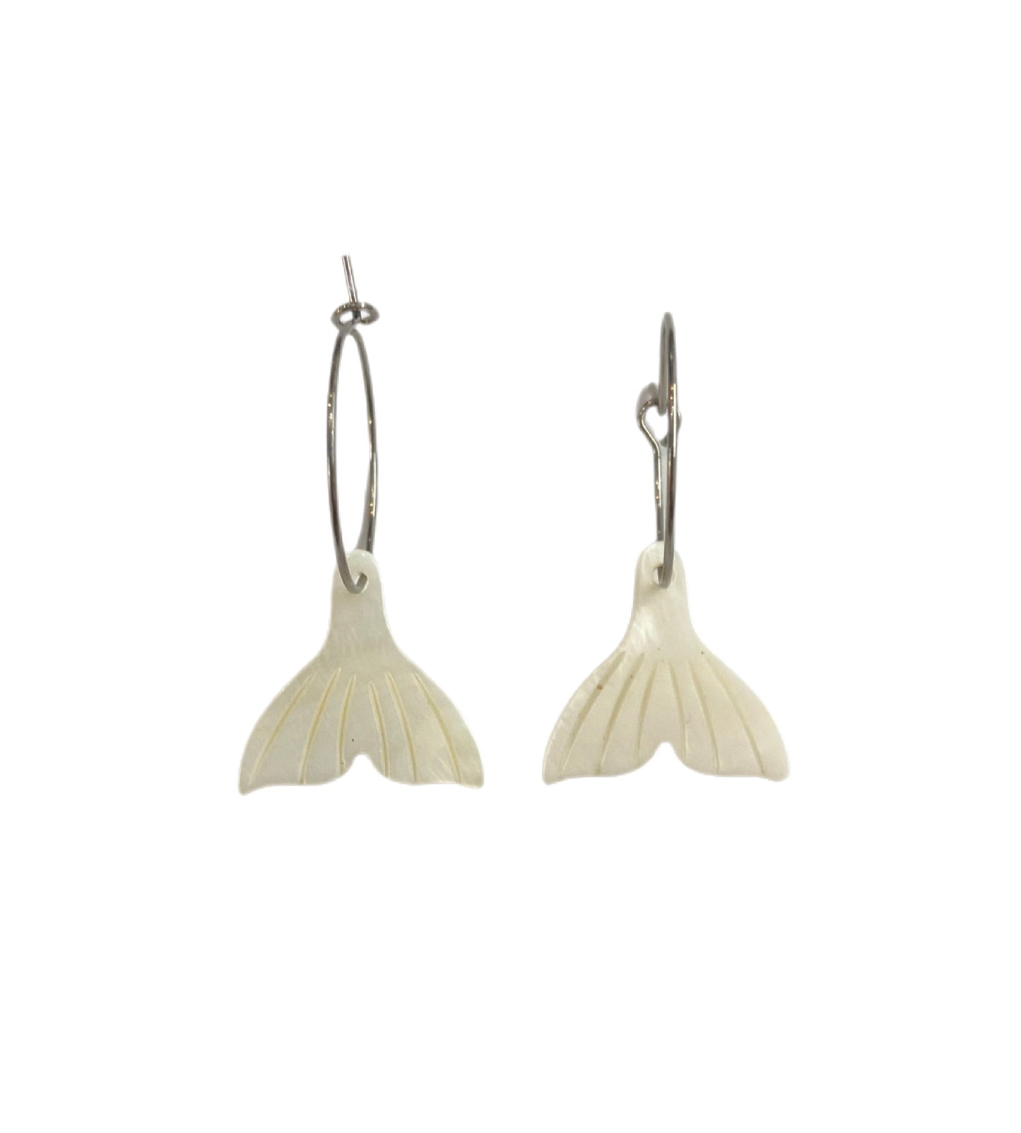 Pendientes Cola de Ballena Nácar mini