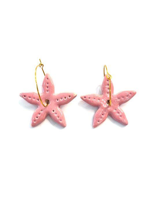 Pendientes de estrella de mar Maxi