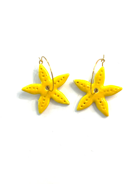 Pendientes de estrella de mar Maxi