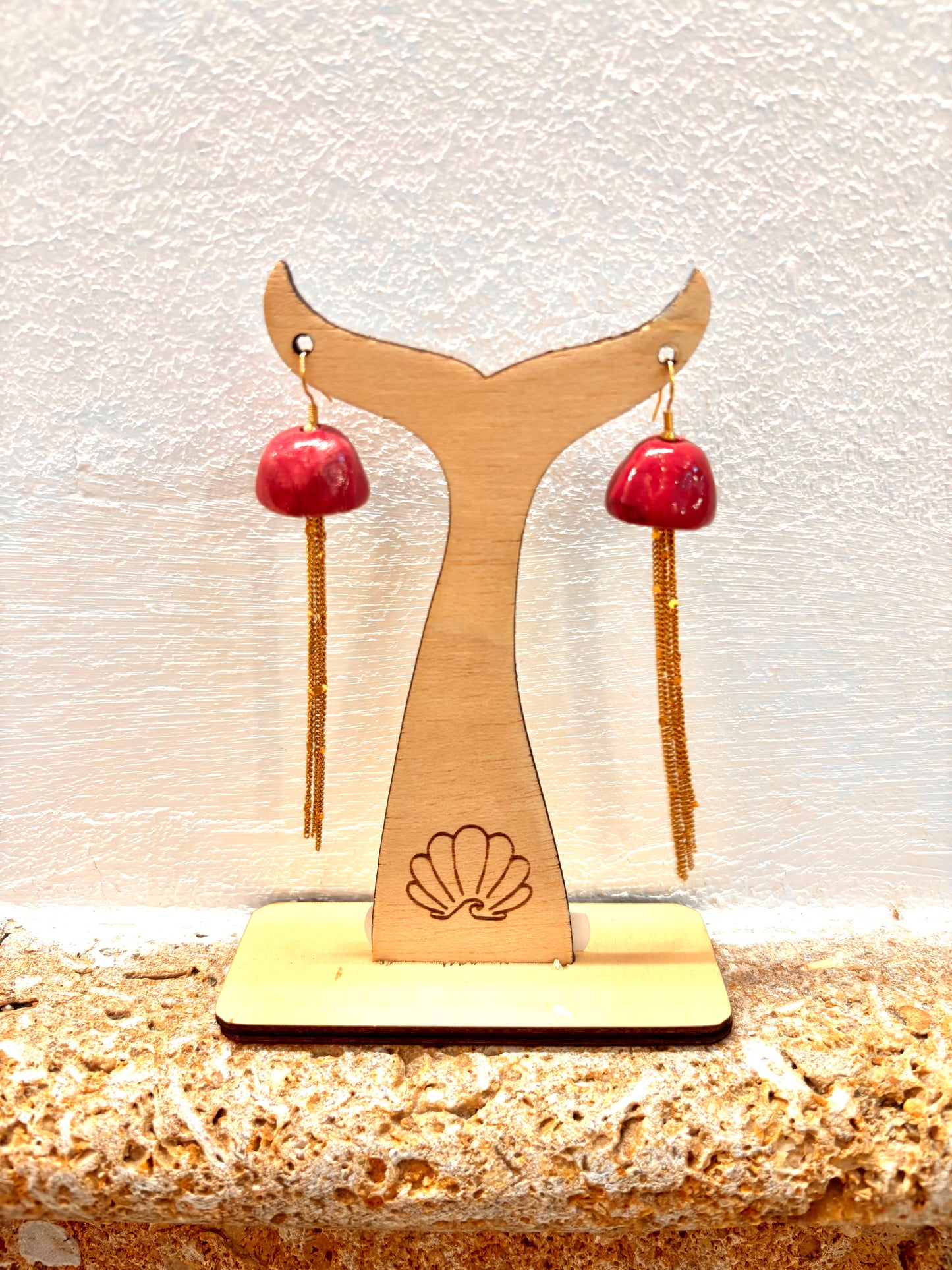 Pendientes medusas cerámica