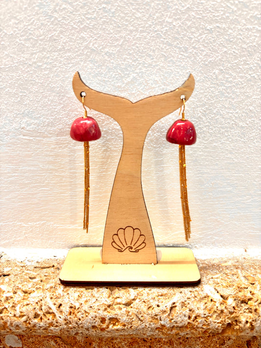 Pendientes medusas cerámica