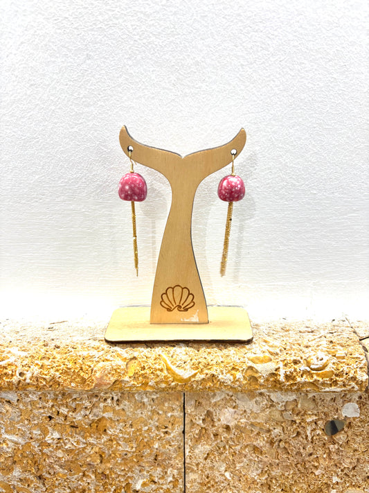 Pendientes medusas cerámica