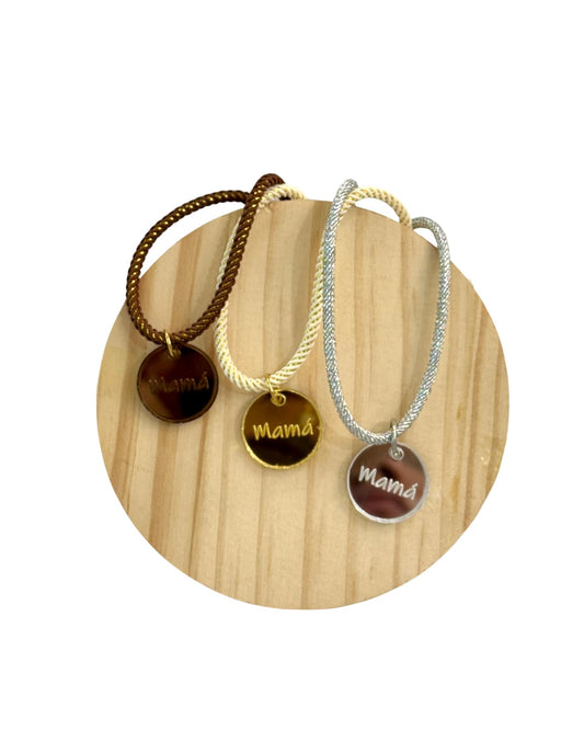Collar mamá metalizados