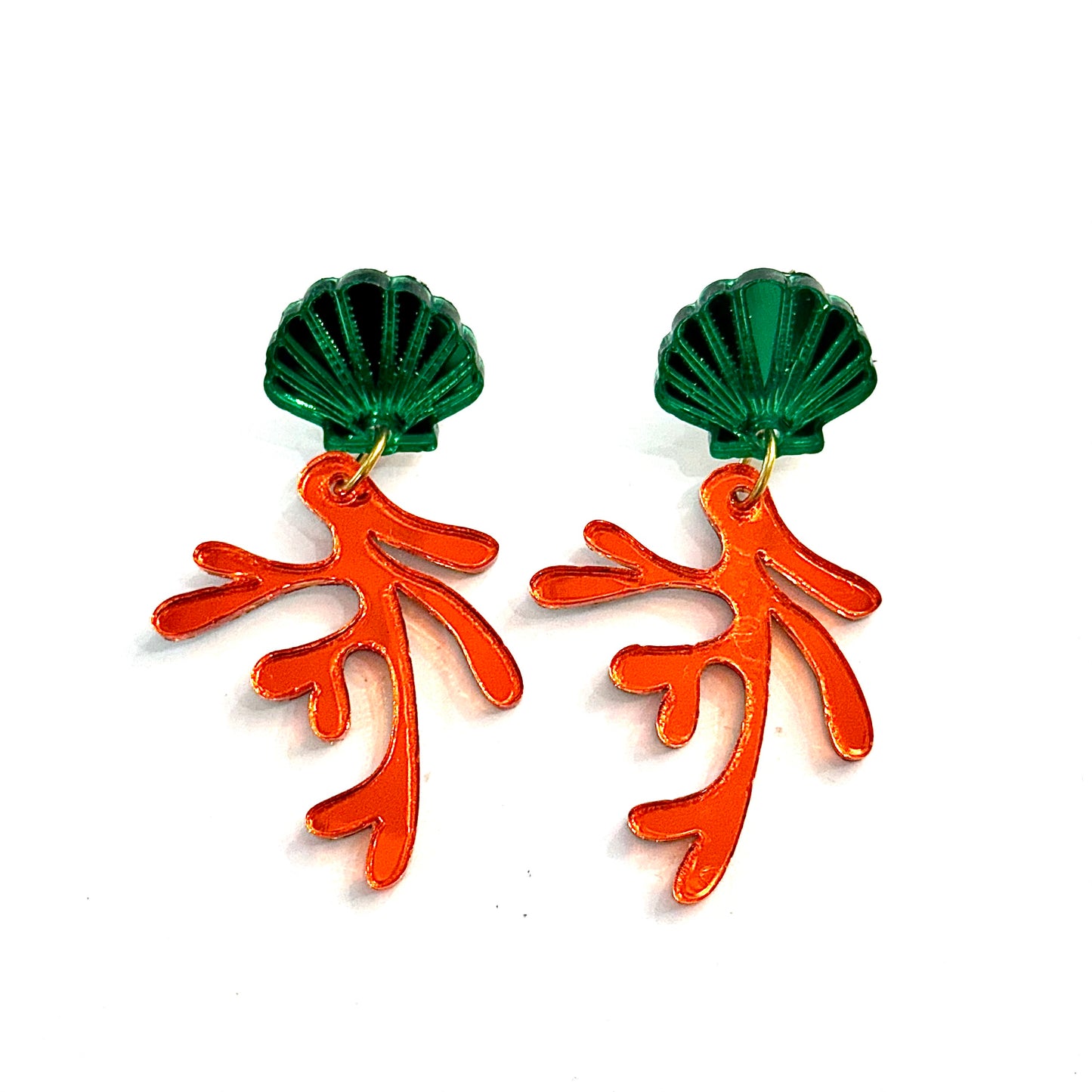 Pendientes Coral Metacrilato