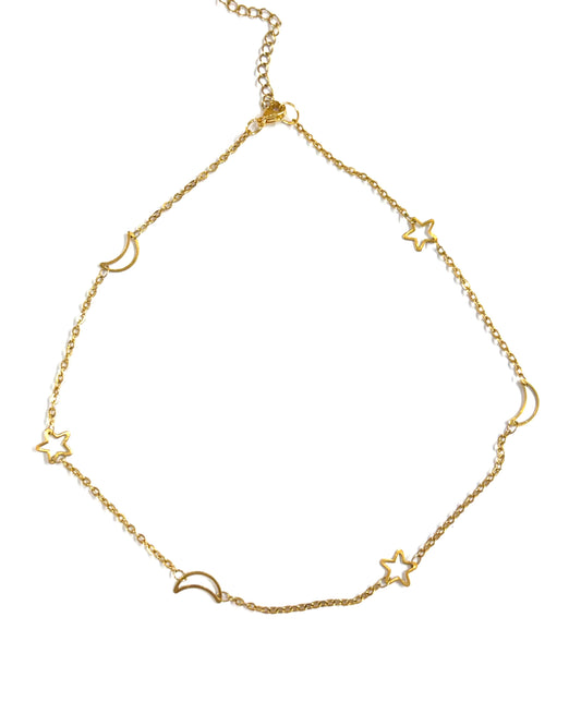 Choker Estrellas y Luna