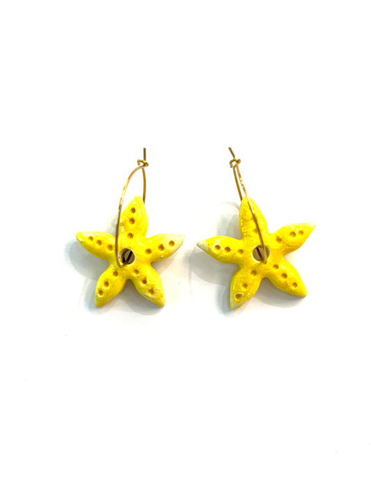 Pendientes estrella de mar médium
