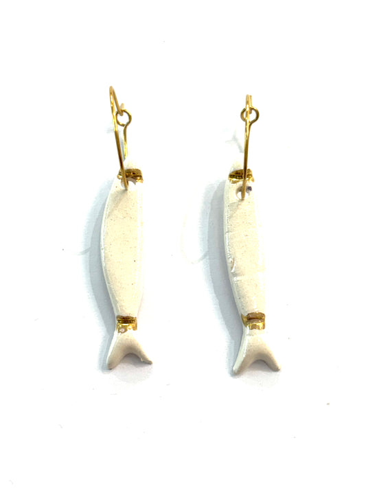 Pendientes peces de sardinas