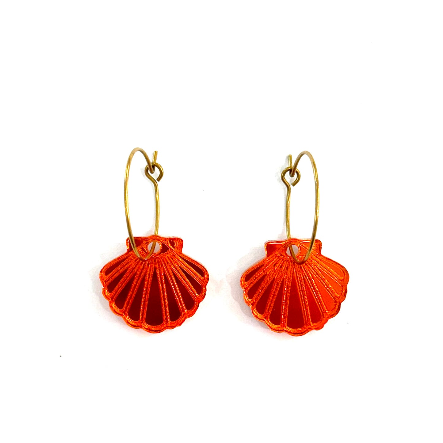 Pendientes concha mini meta