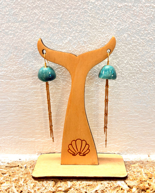 Pendientes medusas cerámica