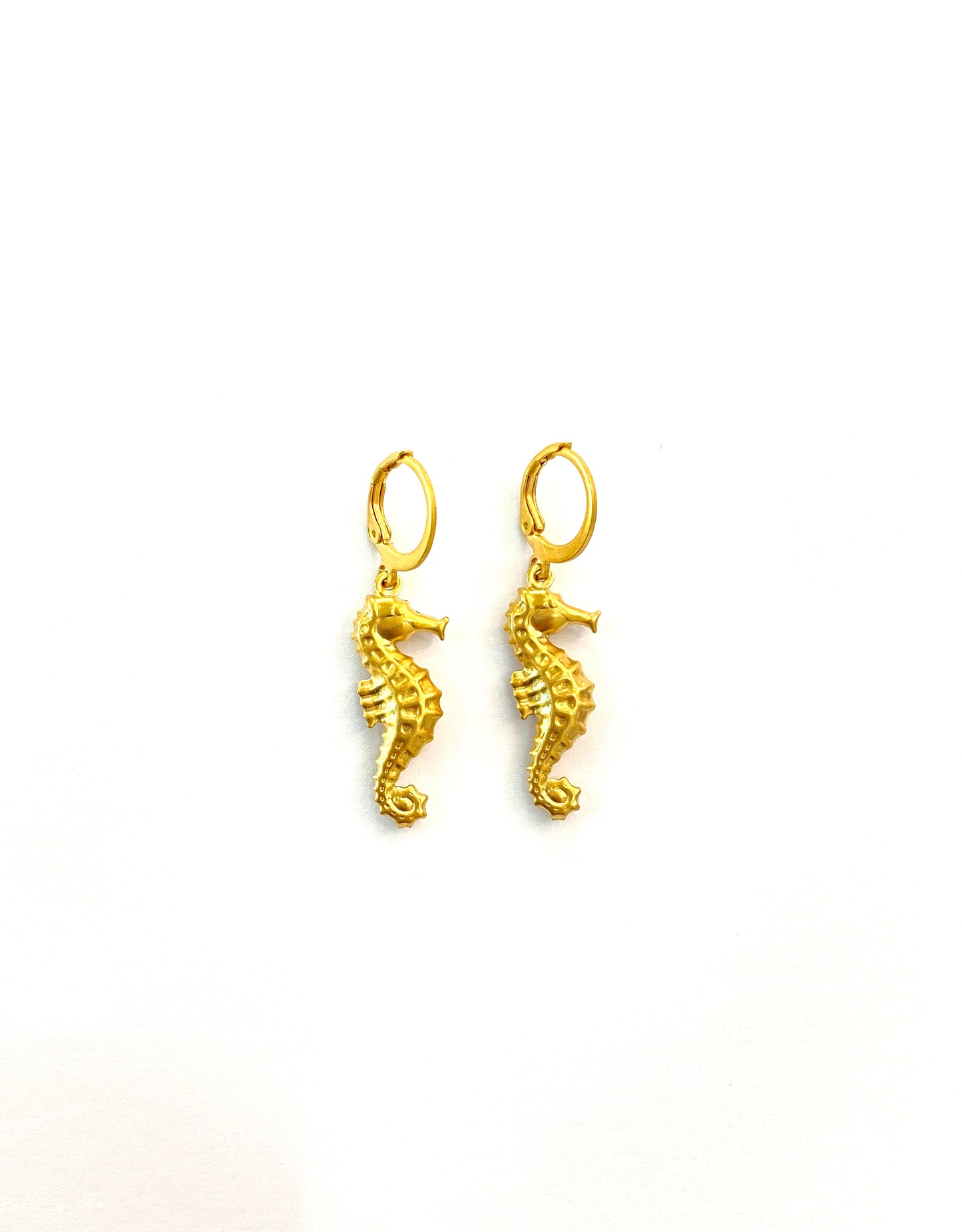 Pendientes Caballito de Mar Acero