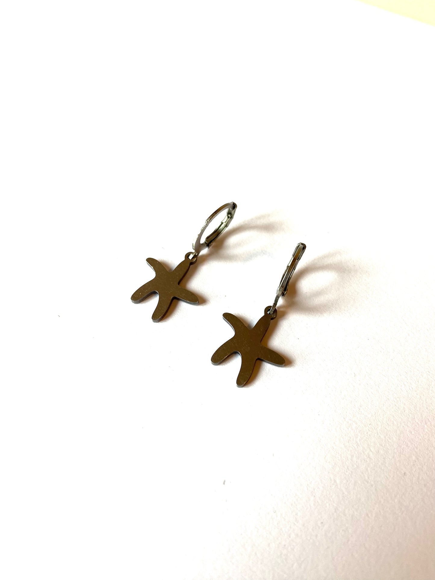 Pendientes de Estrella de mar planas