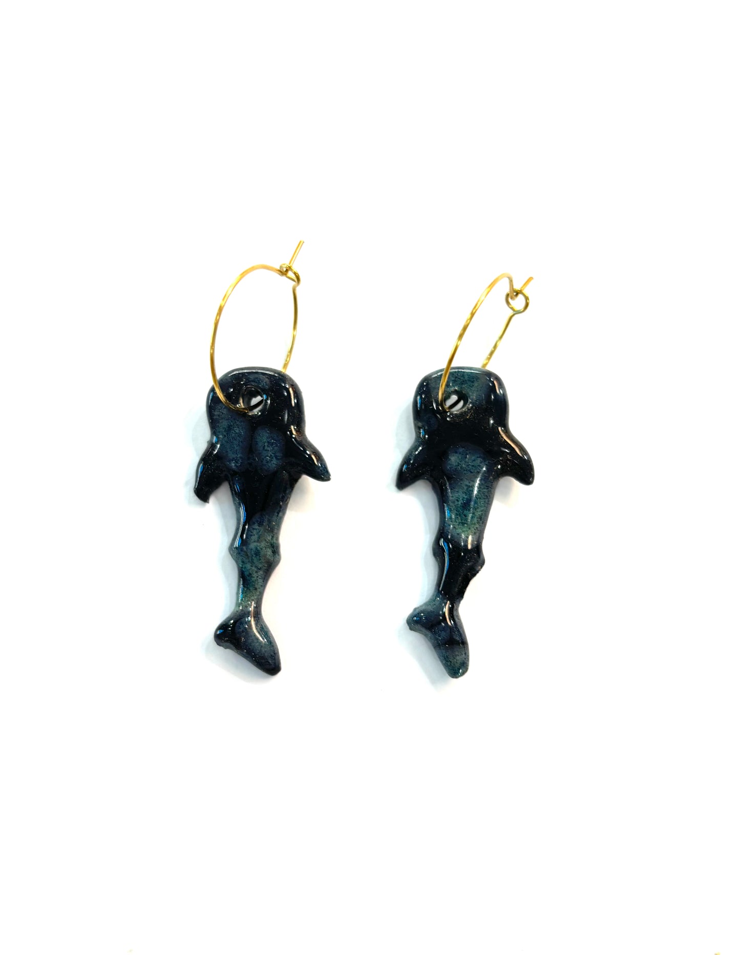 Pendientes tiburón ballena
