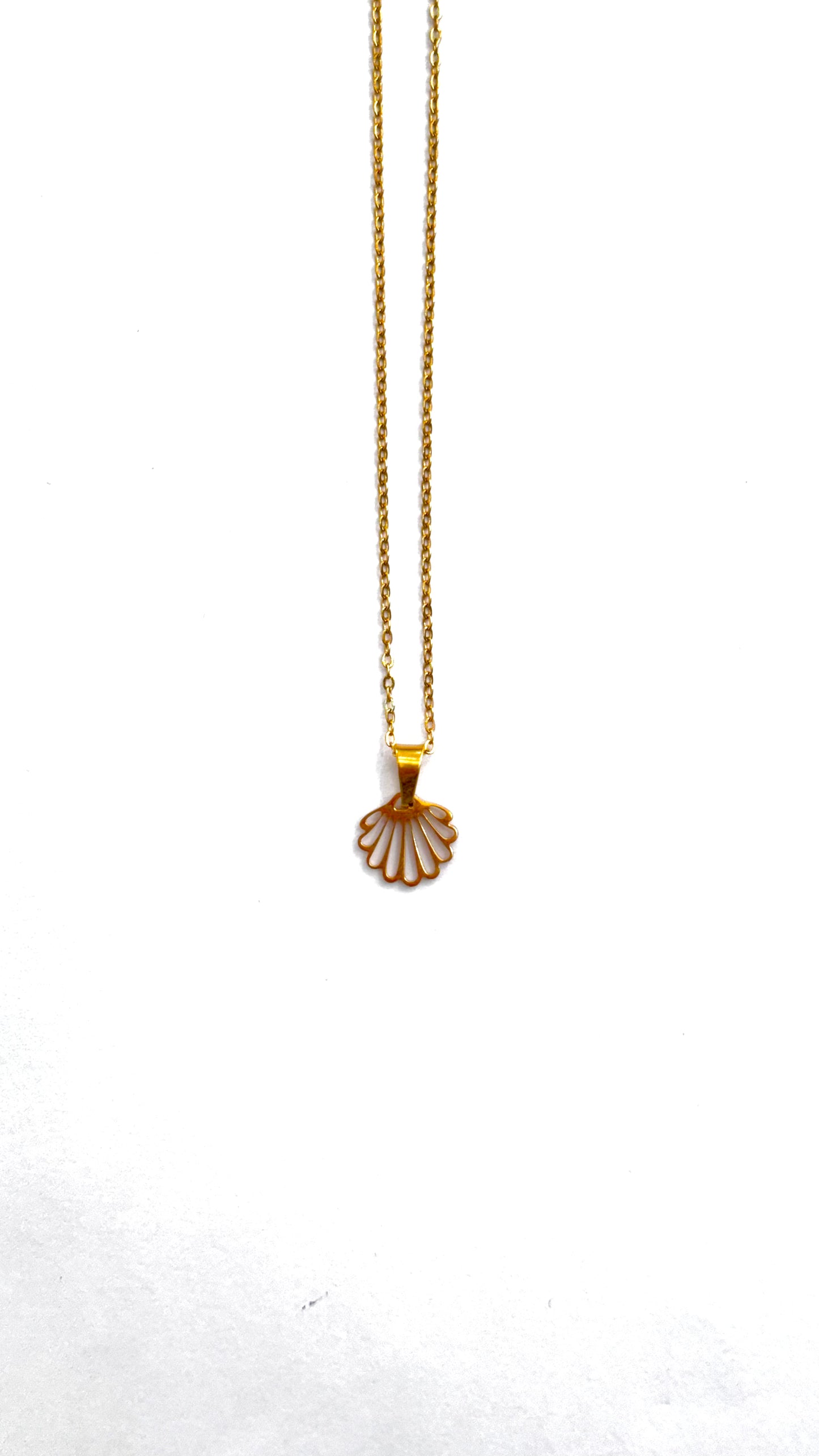 Collar Concha plana mini