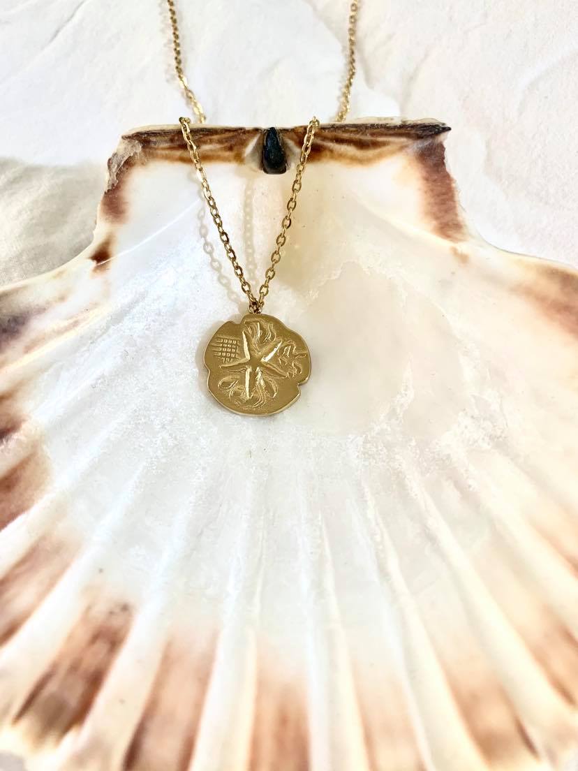 Collar Medalla de Estrella - Lamardebonitojoyas