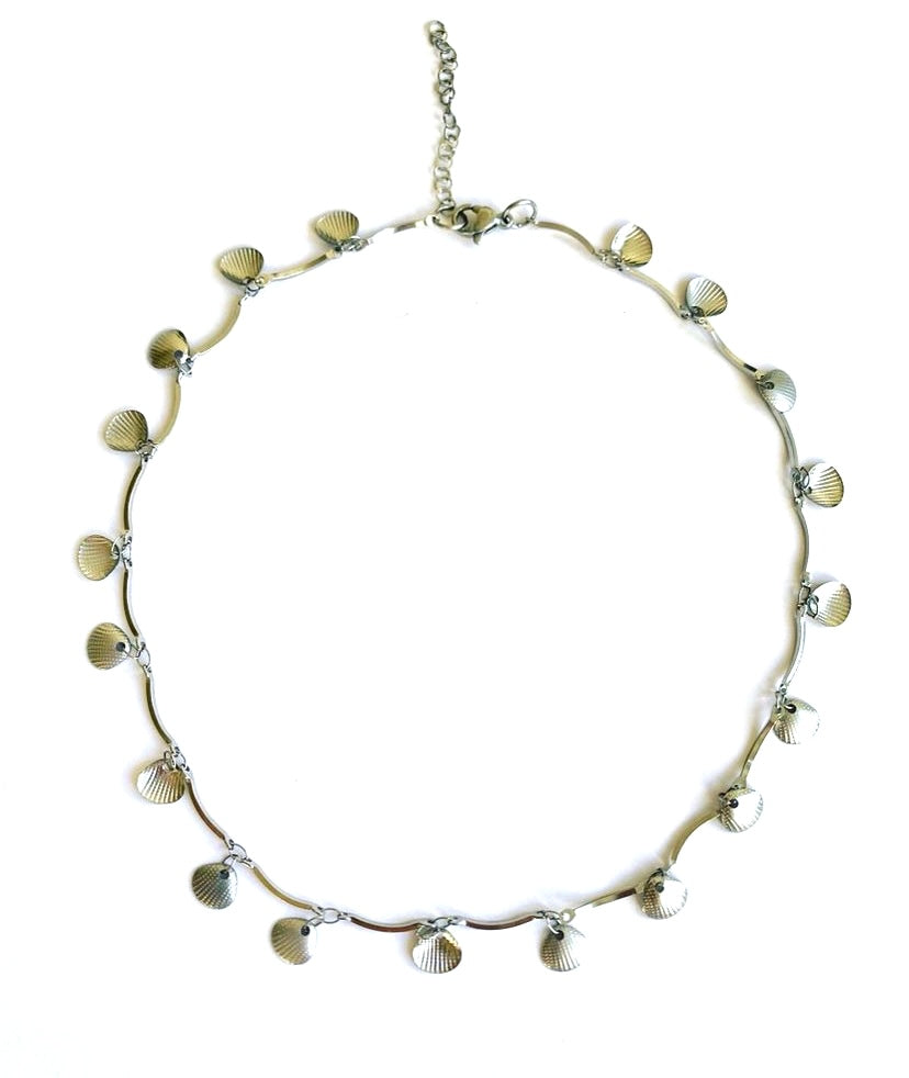 Choker de Conchas Acero Inoxidable
