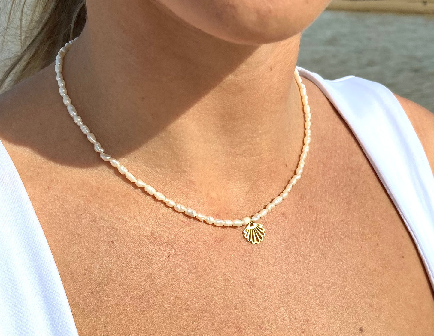 Choker de Perlas con Concha