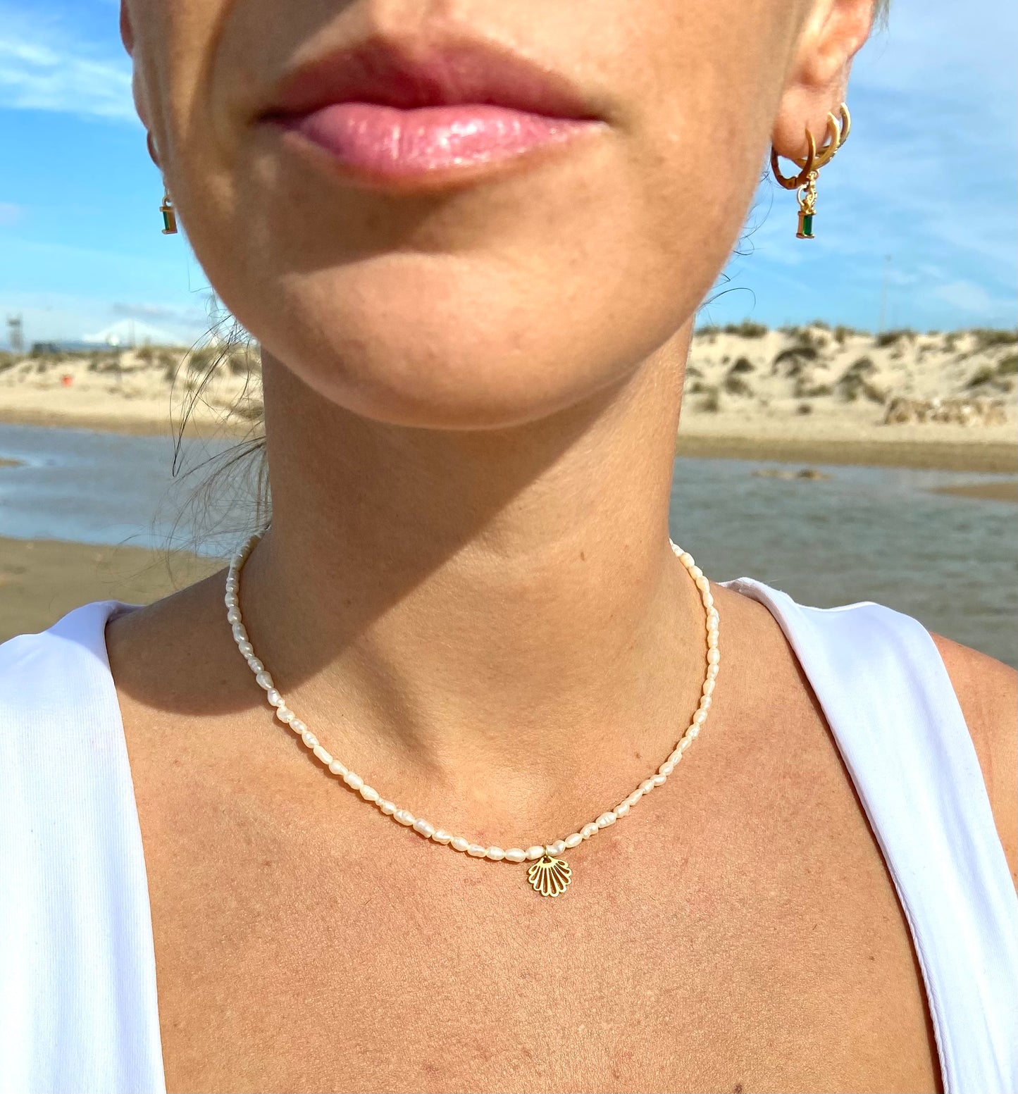 Choker de Perlas con Concha