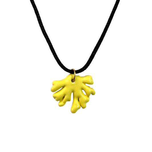 Collar coral ceramica