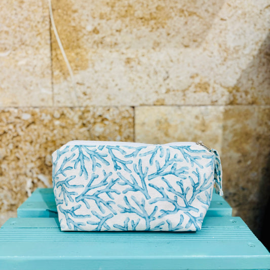 Neceser estampado coral pequeño