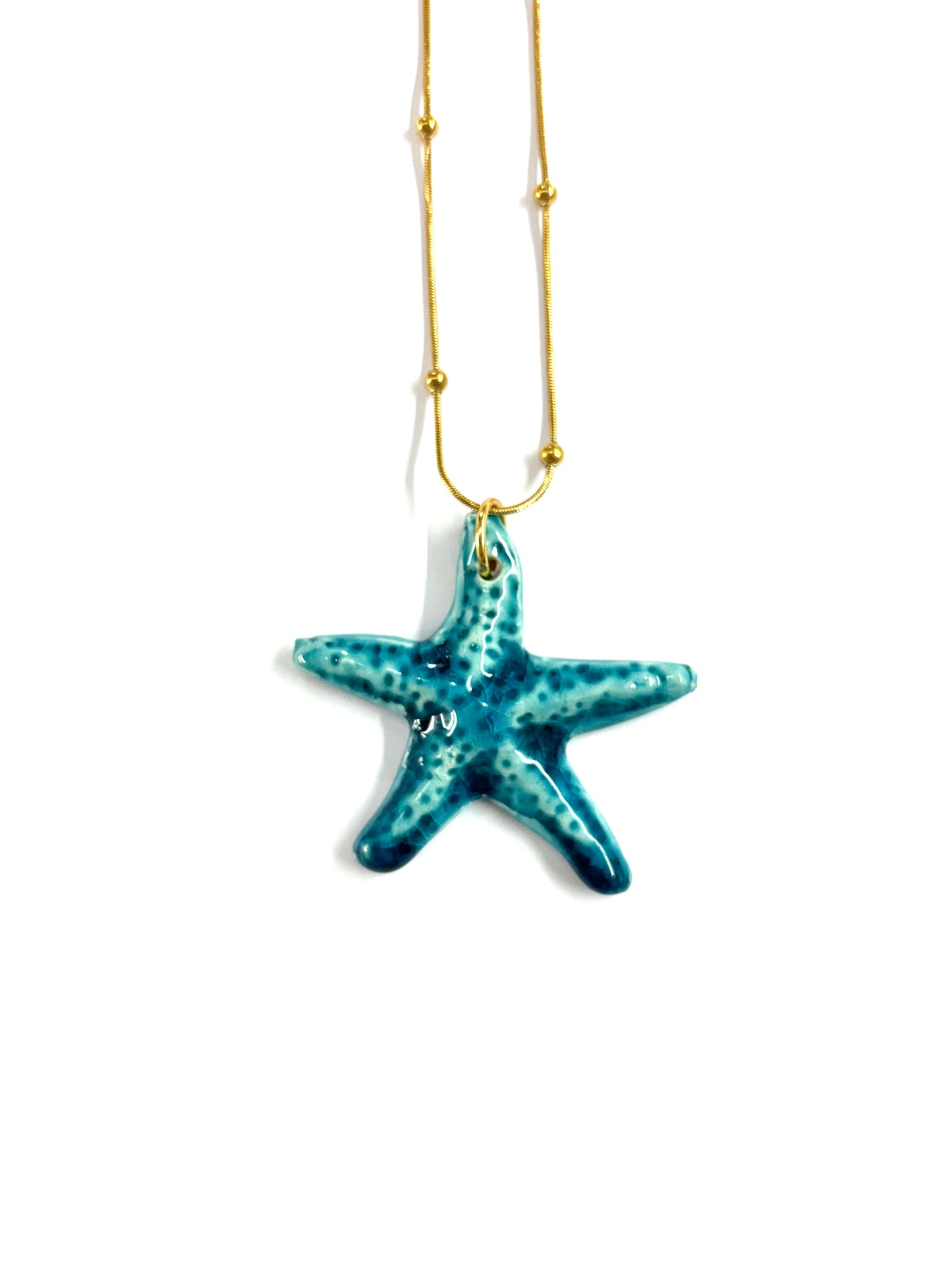Collar estrella de mar cerámica