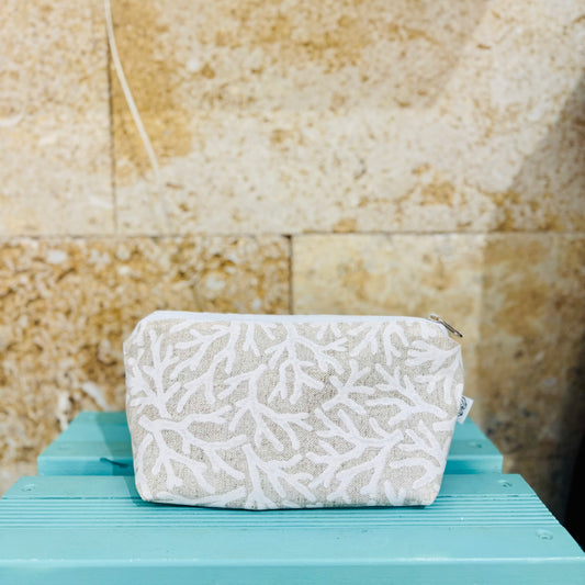 Neceser estampado coral pequeño