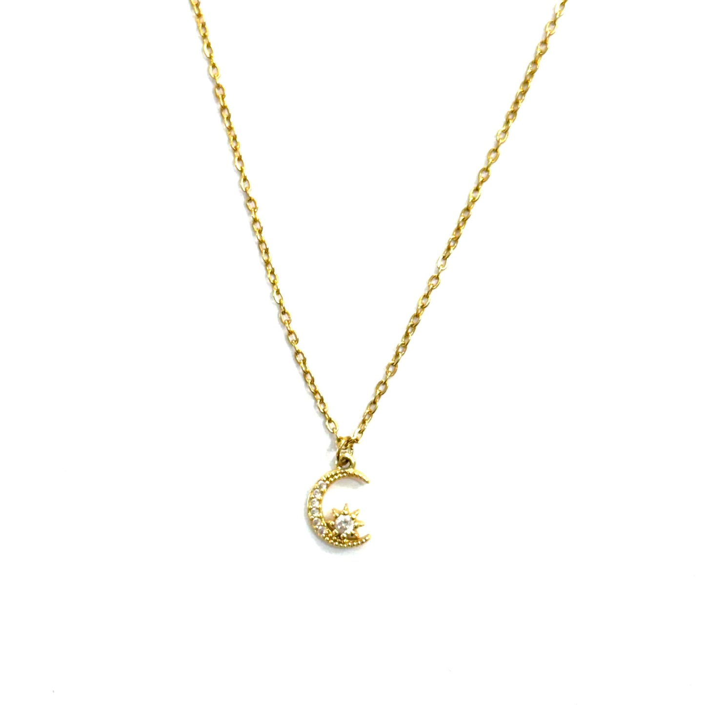 Collar mini luna y estrella