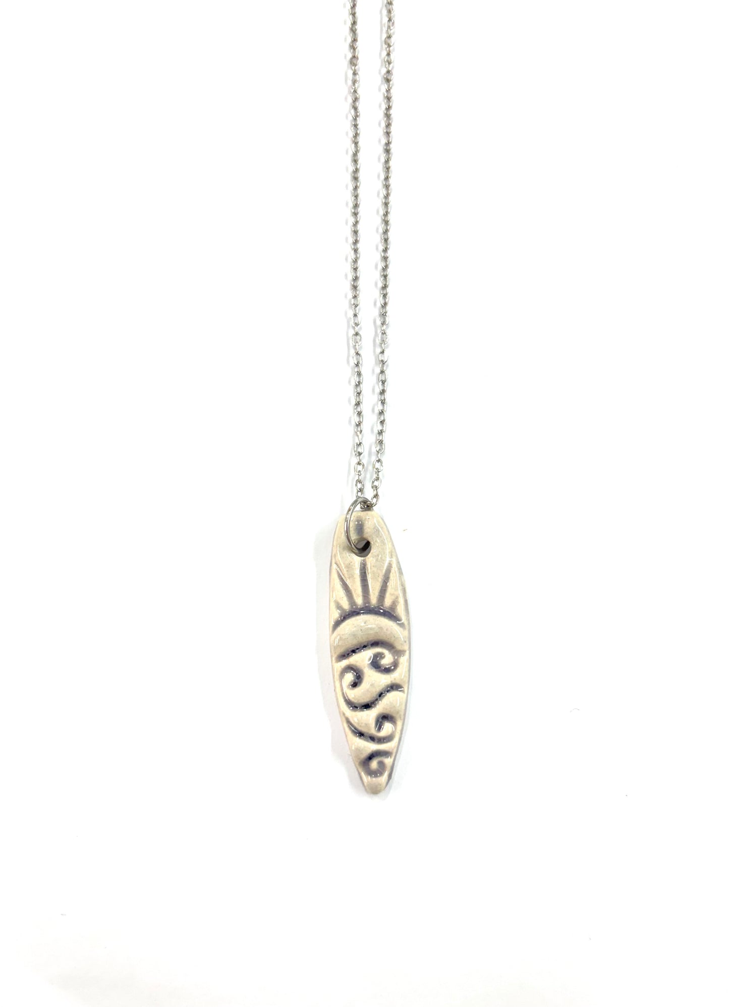 Collar tabla de surf cerámica
