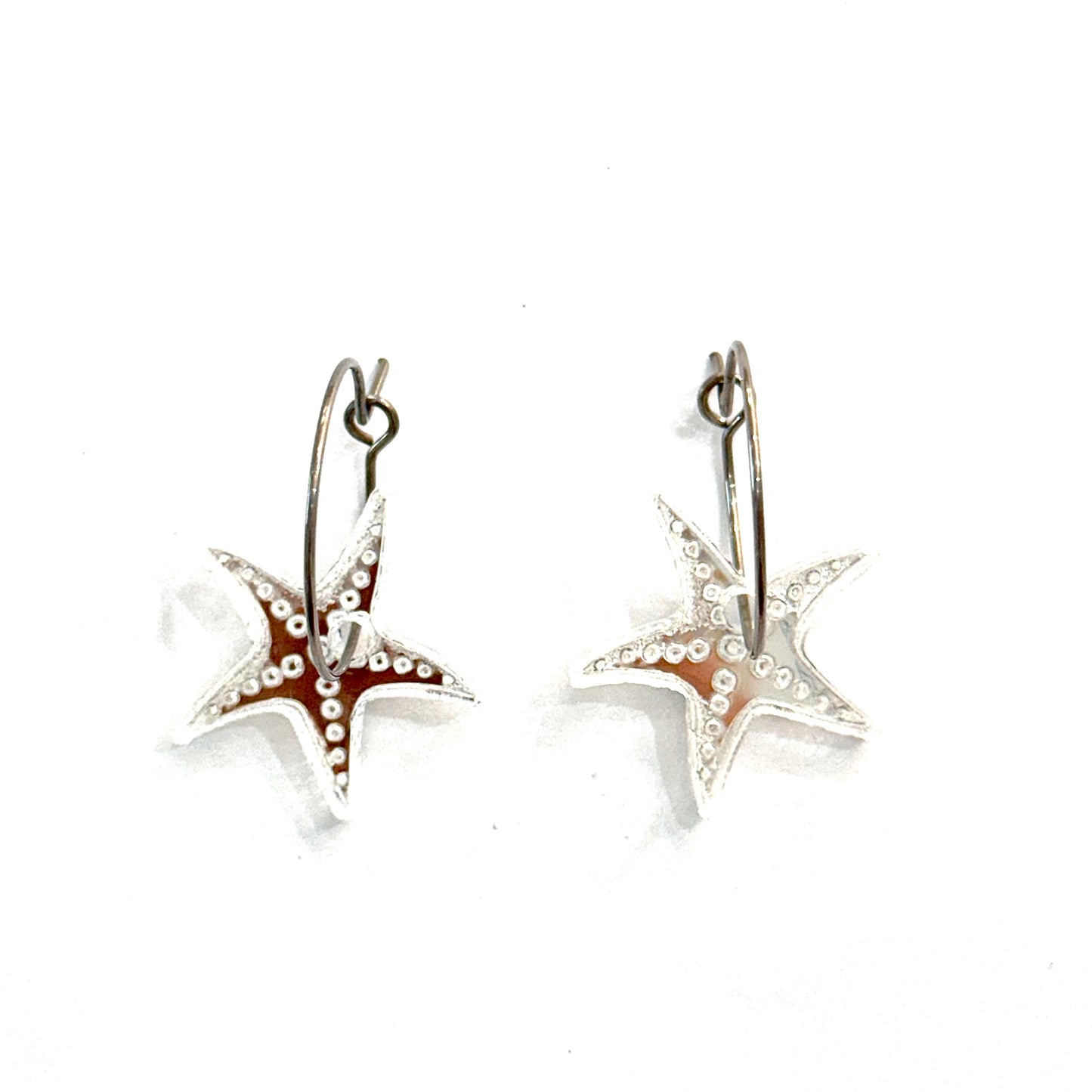 Pendientes estrellas de mar meta