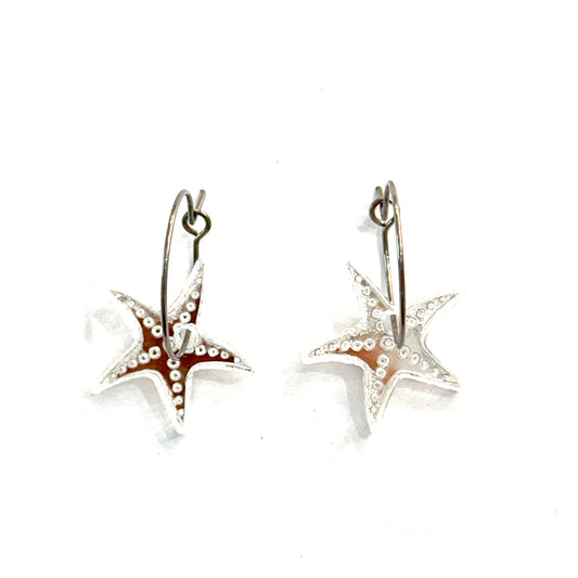 Pendientes estrellas de mar meta