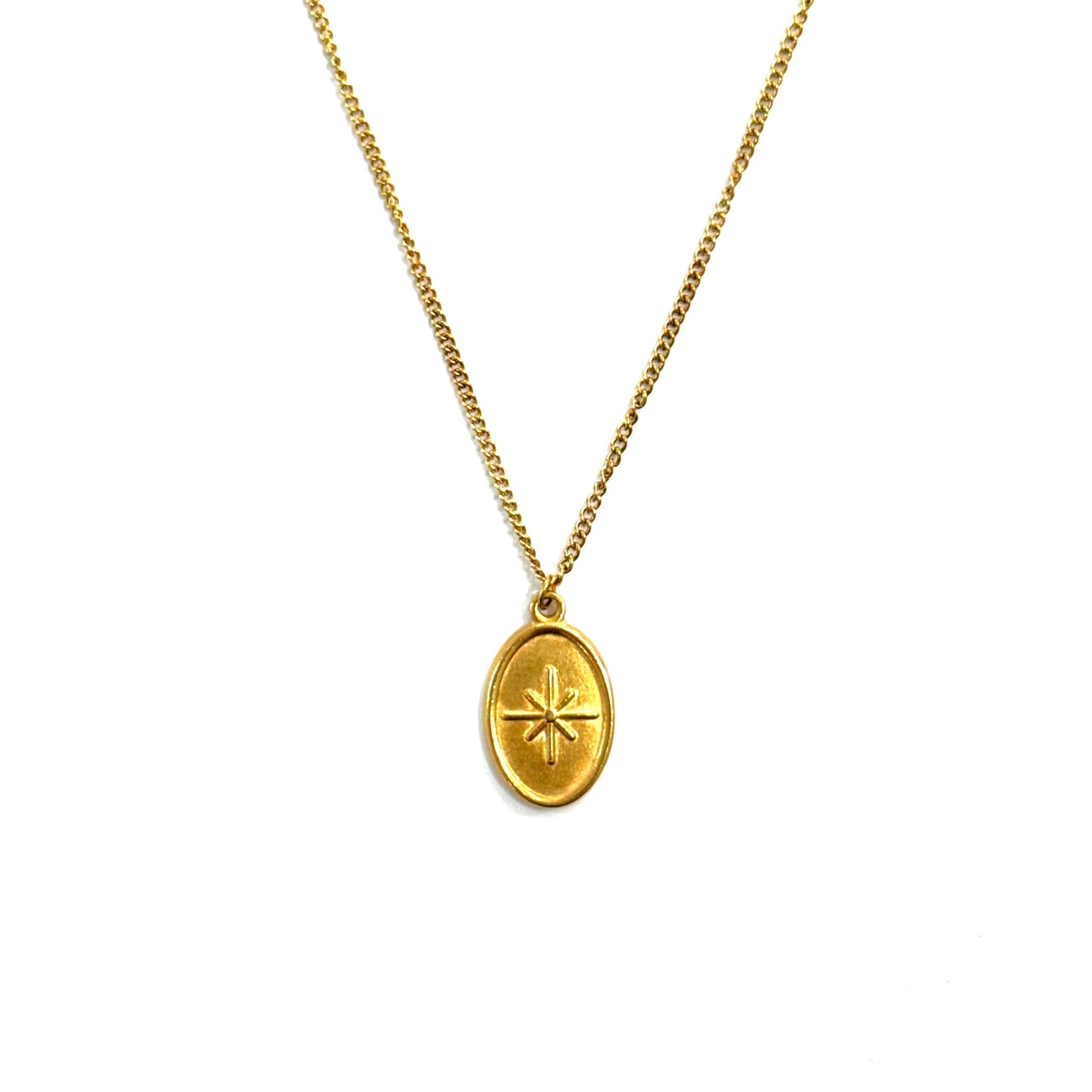 Medalla ovalada estrella