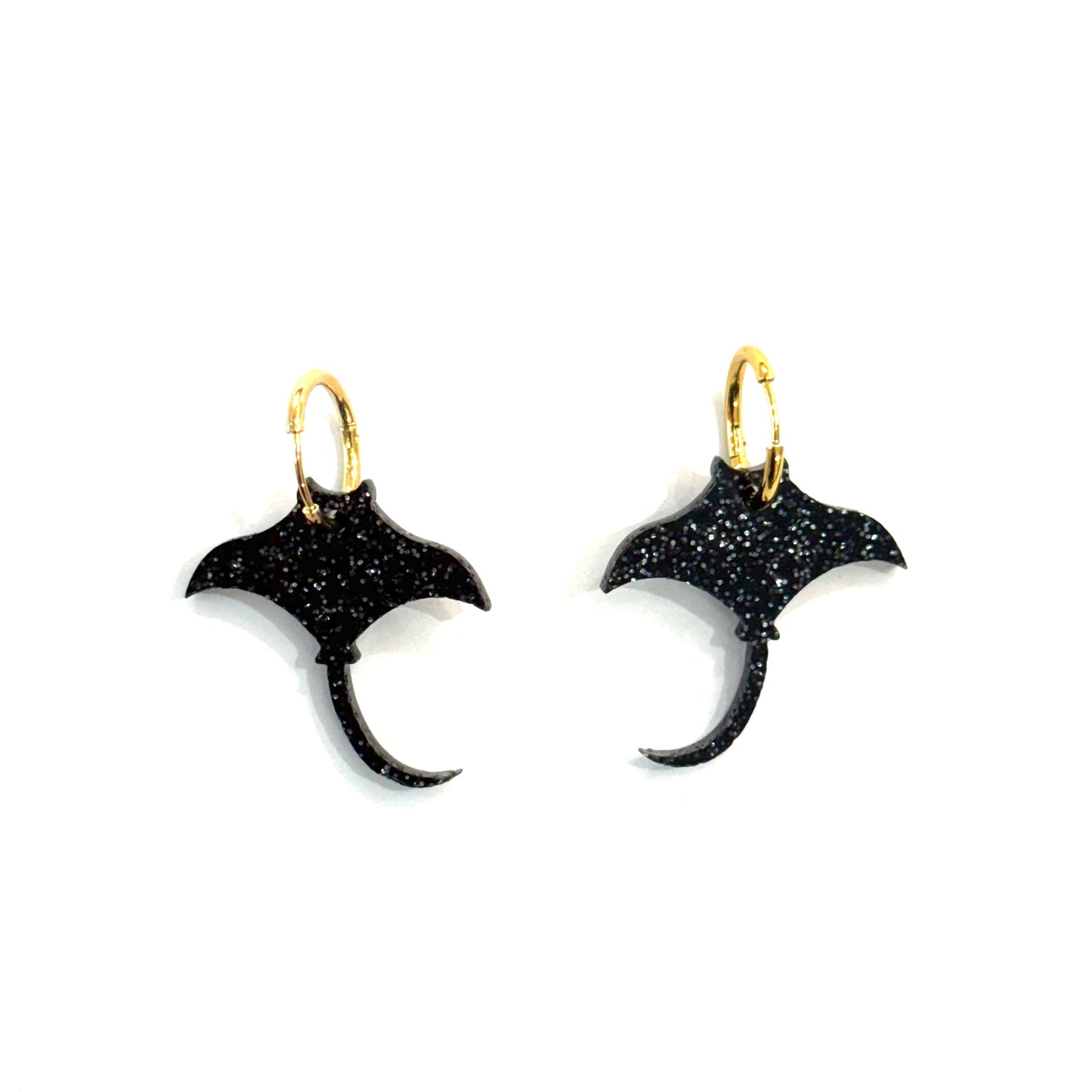 Pendientes manta rayas meta
