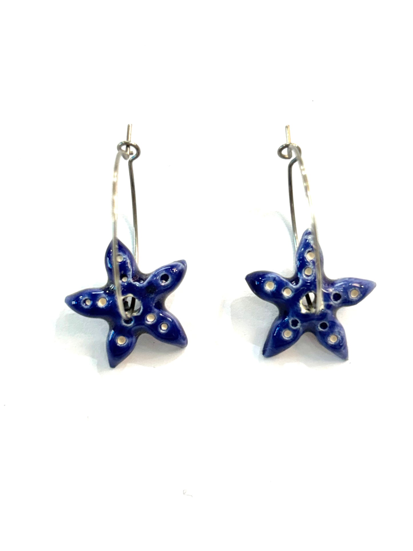 Pendientes mini estrella de mar Cerámica