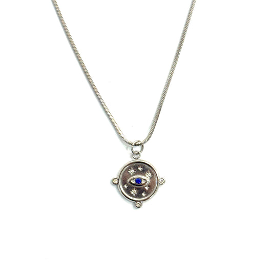 Collar ojo turco azul