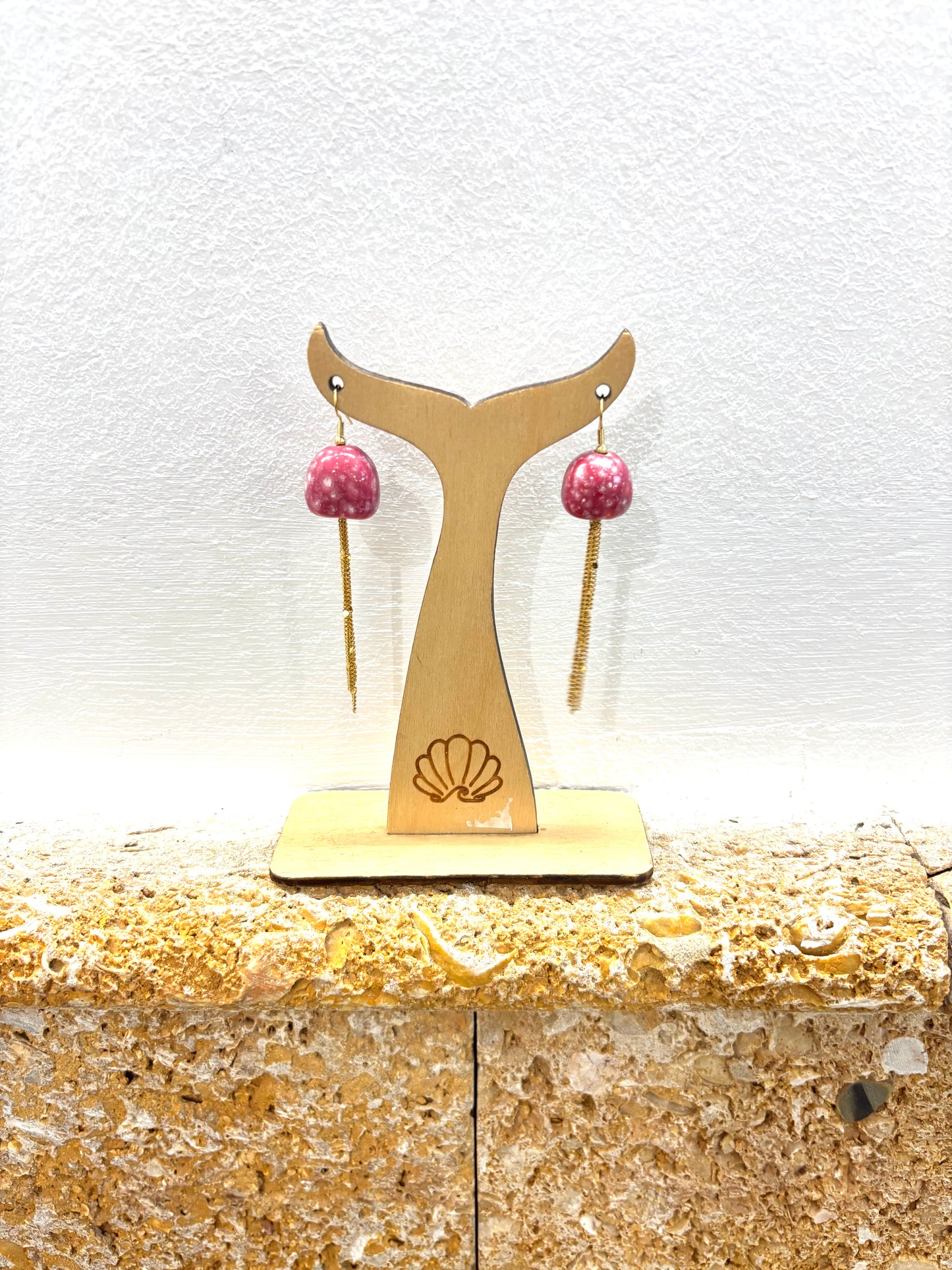 Pendientes medusas cerámica