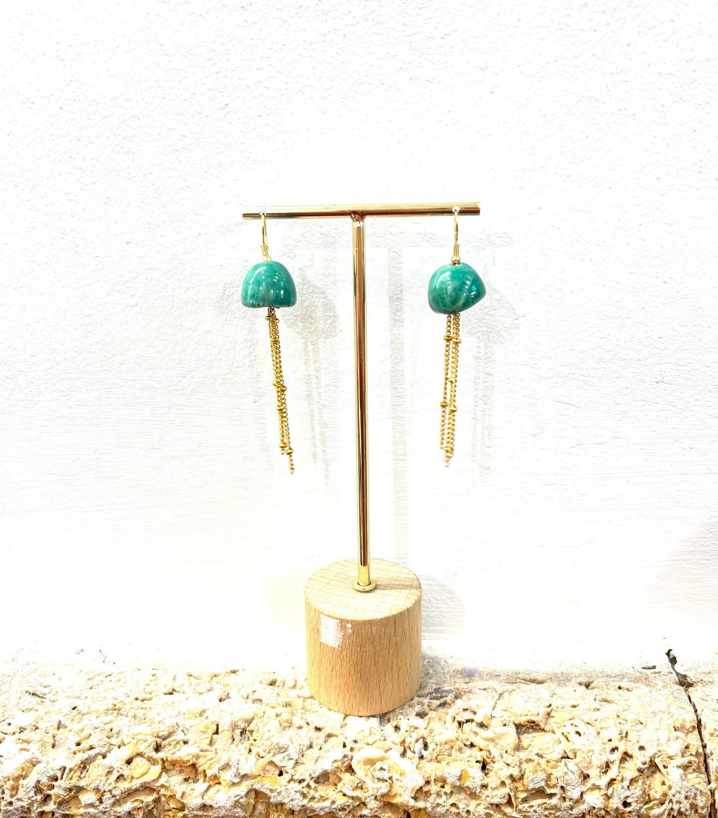 Pendientes medusas cerámica