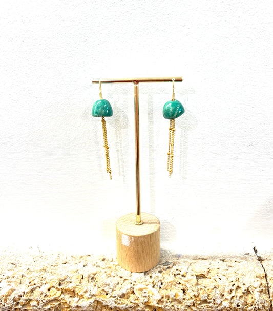 Pendientes medusas cerámica