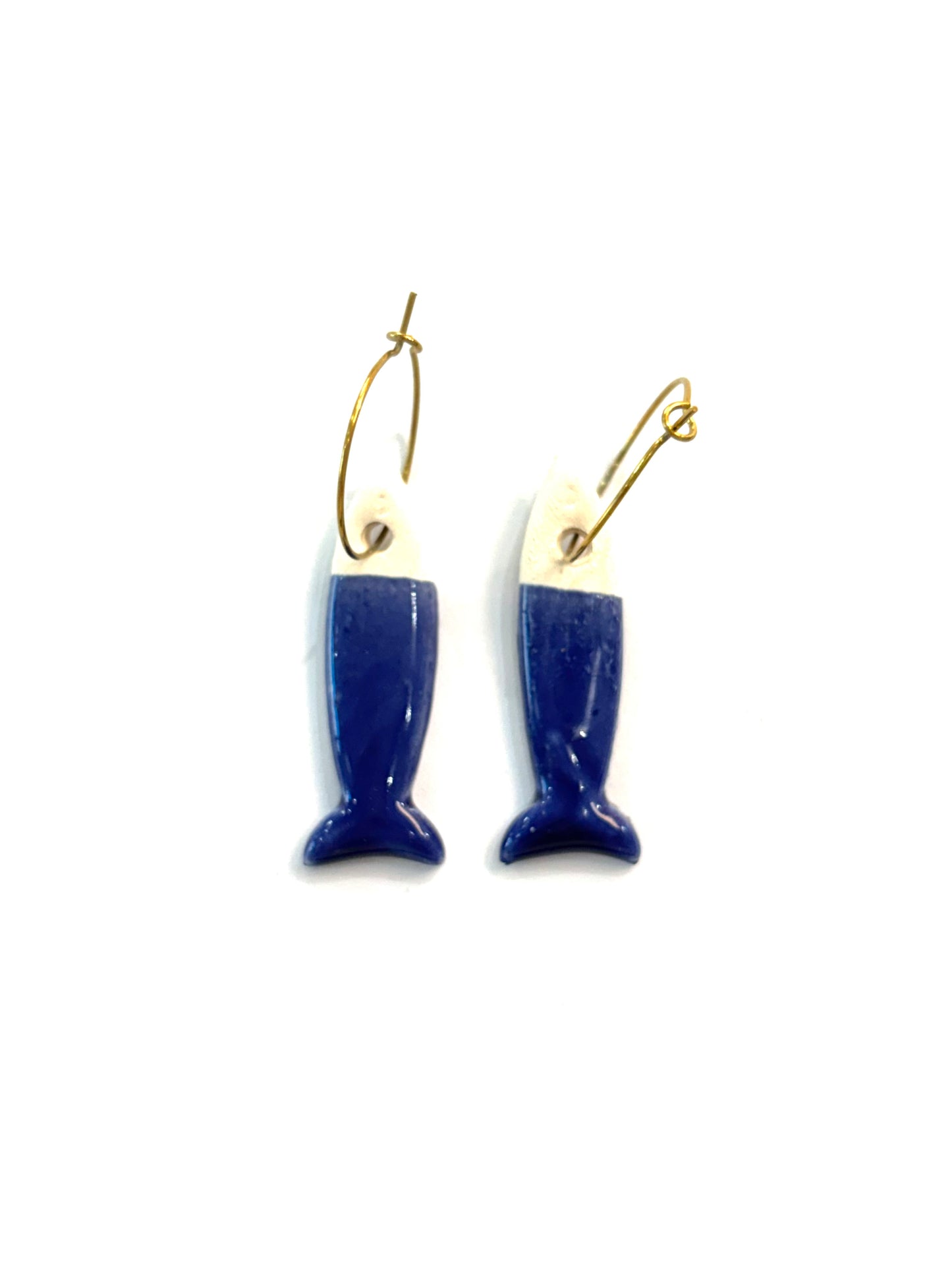 Pendientes pez cerámico