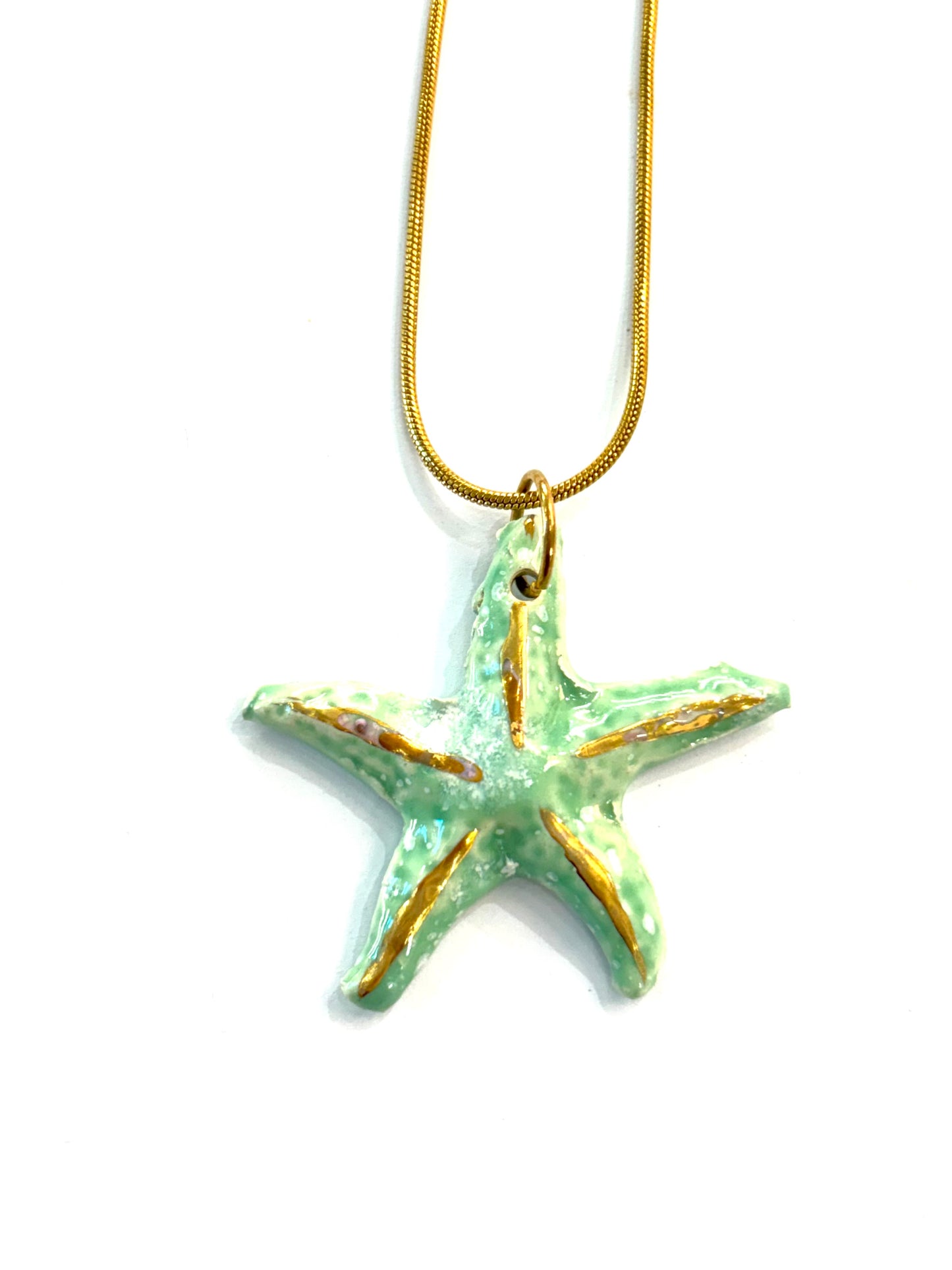 Collar estrella de mar cerámica