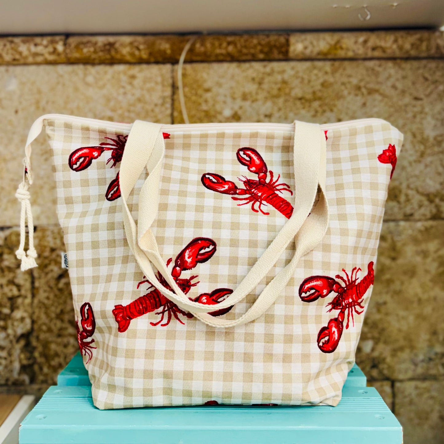Bolso de playa langosta