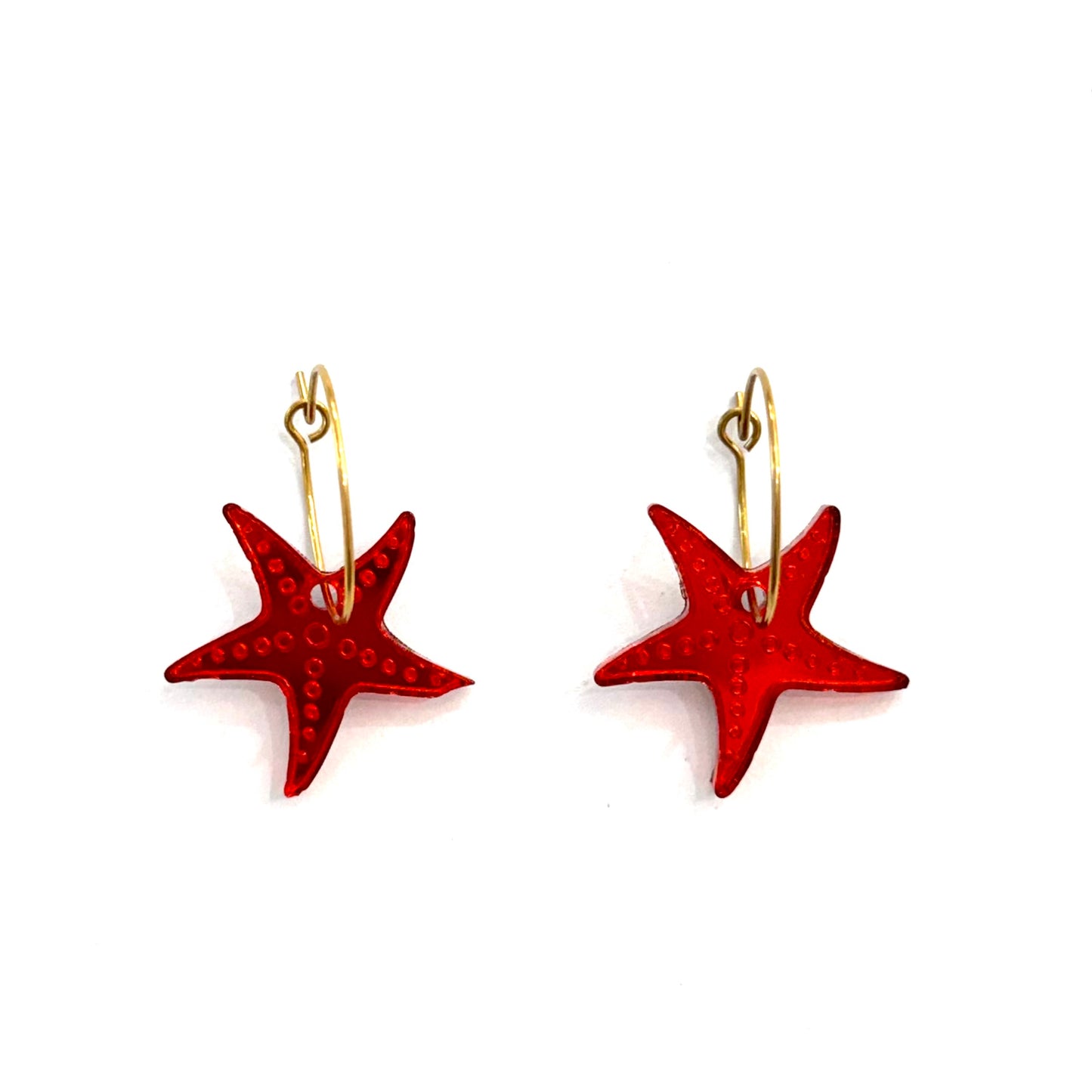 Pendientes estrellas de mar meta