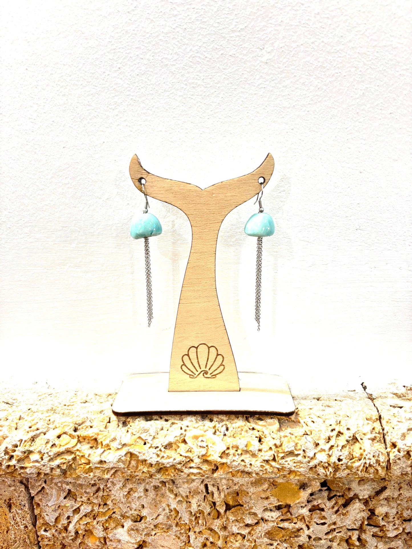 Pendientes medusas cerámica