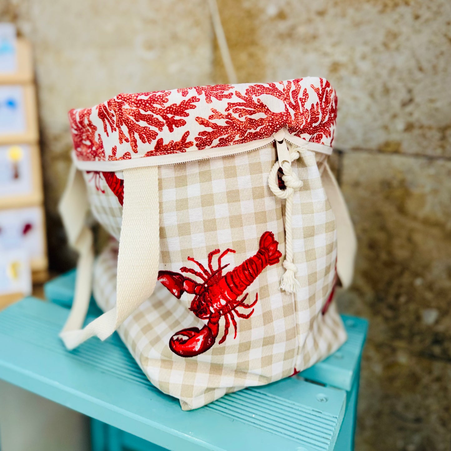Bolso de playa langosta