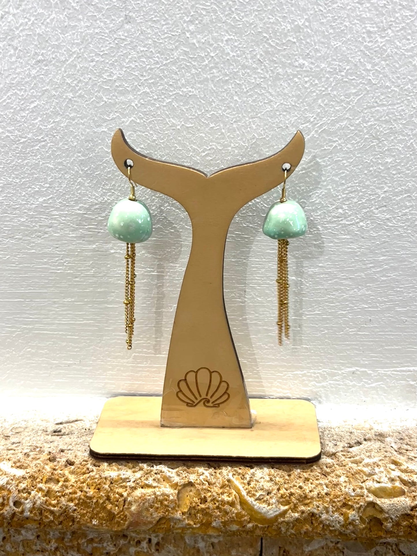 Pendientes medusas cerámica