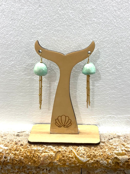 Pendientes medusas cerámica