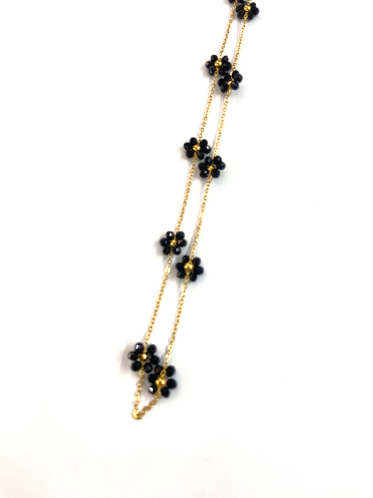 Choker flor negra