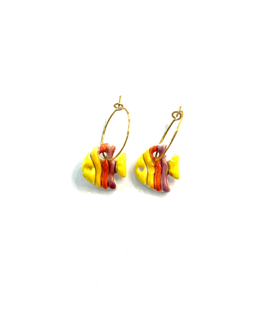 Pendientes peces de colores