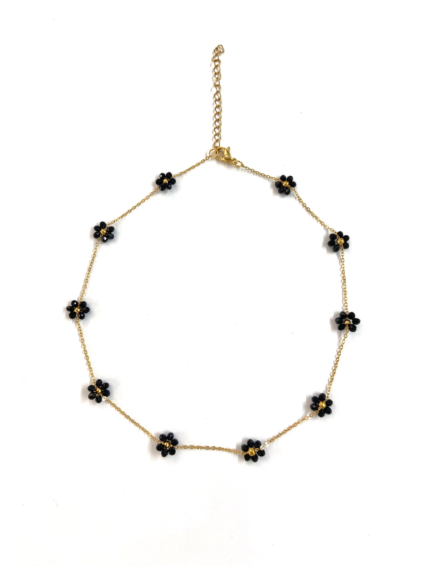 Choker flor negra