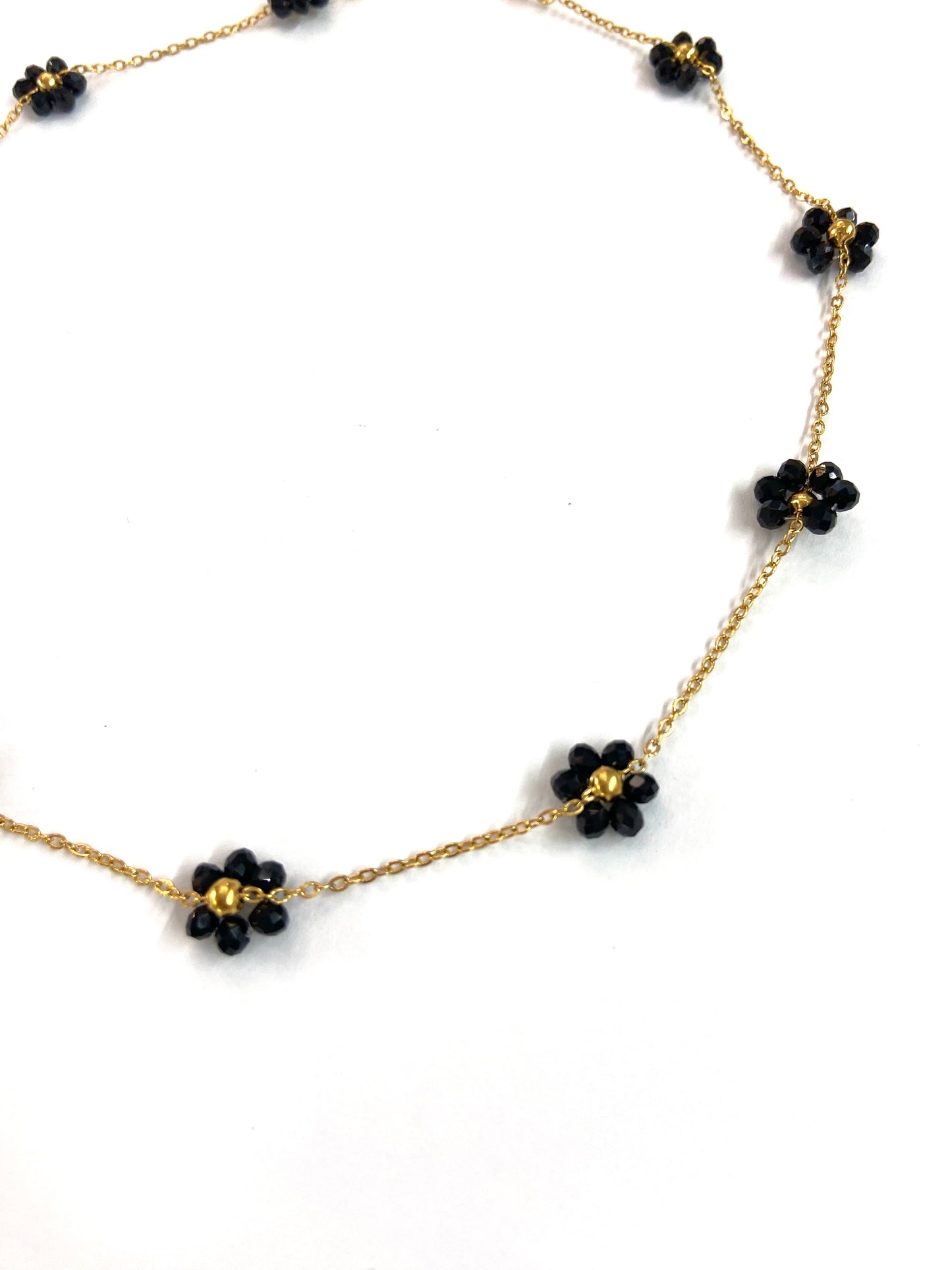 Choker flor negra