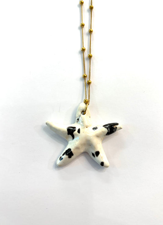 Collar estrella de mar cerámica